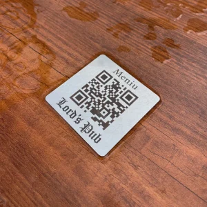 Placuta QR Inox Gravata Laser